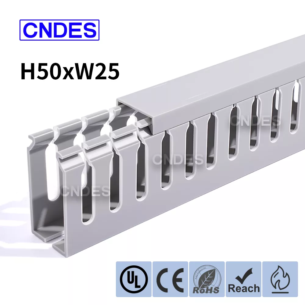 کانال کابینت برق پی وی سی شیاردار 50×25 میلی متر