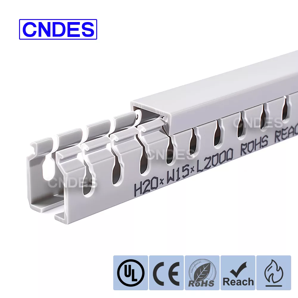 کانال سیم برق PVC شیاردار با ارتفاع 20 میلی متر